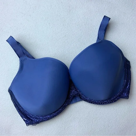 Wacoal Periwinkle Blue La Femme Contour Underwire Bra Size 34DDD - Picture 2 of 4